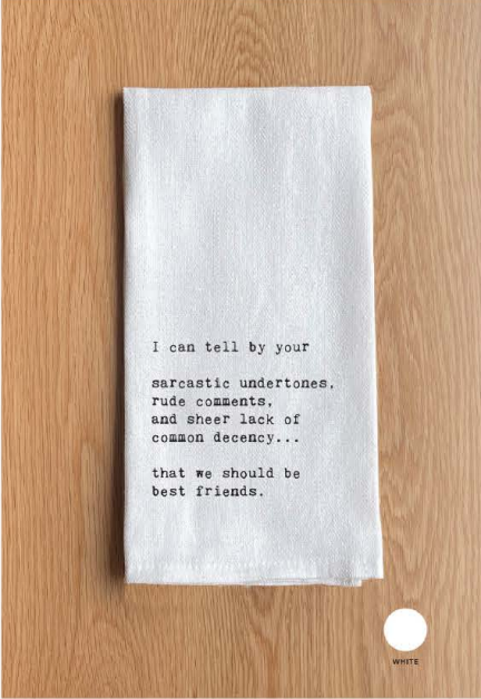 Quote Dish Towel