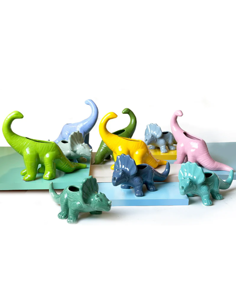 Colorful Dinosaur Planters Assorted