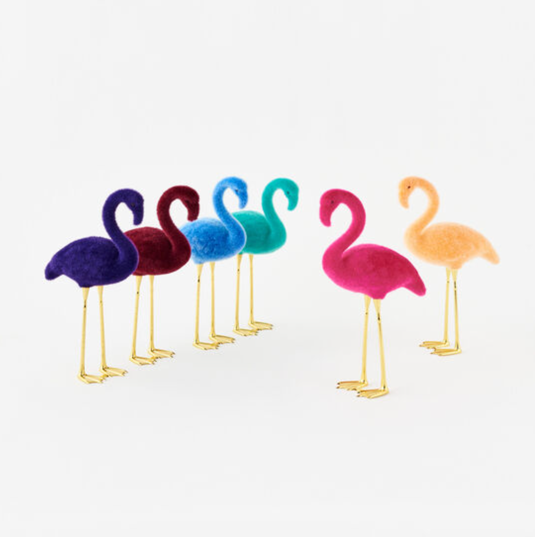 Flocked Flamingo