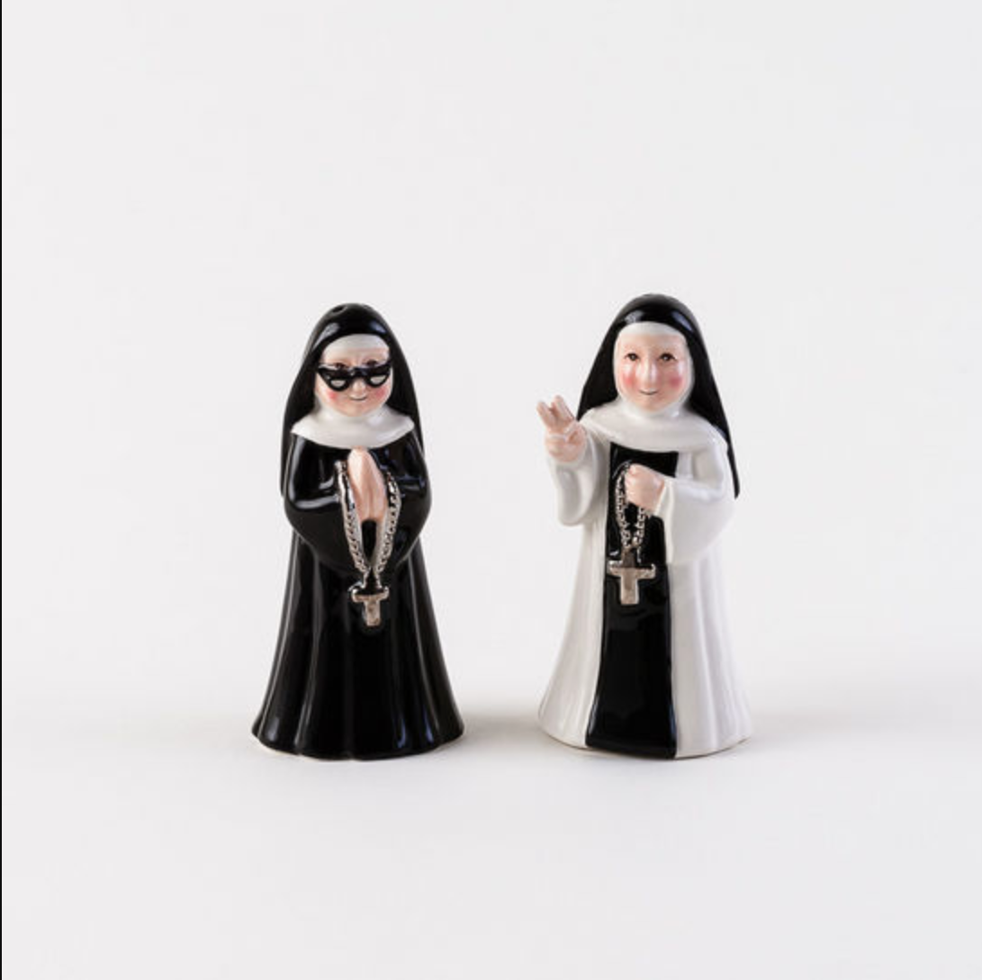 Nun Salt & Pepper Shaker Set