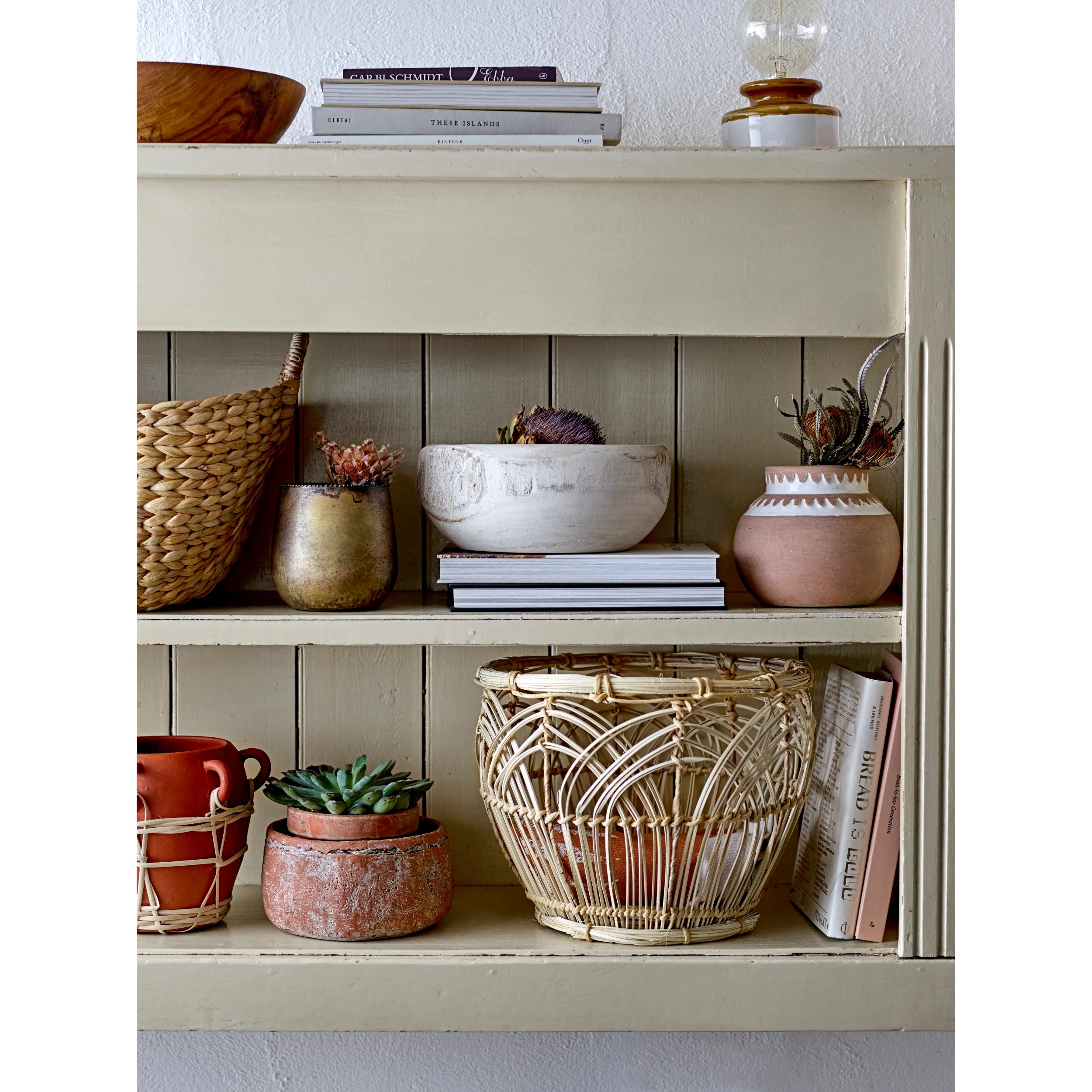 Hand-Carved Paulownia Wood Bowl