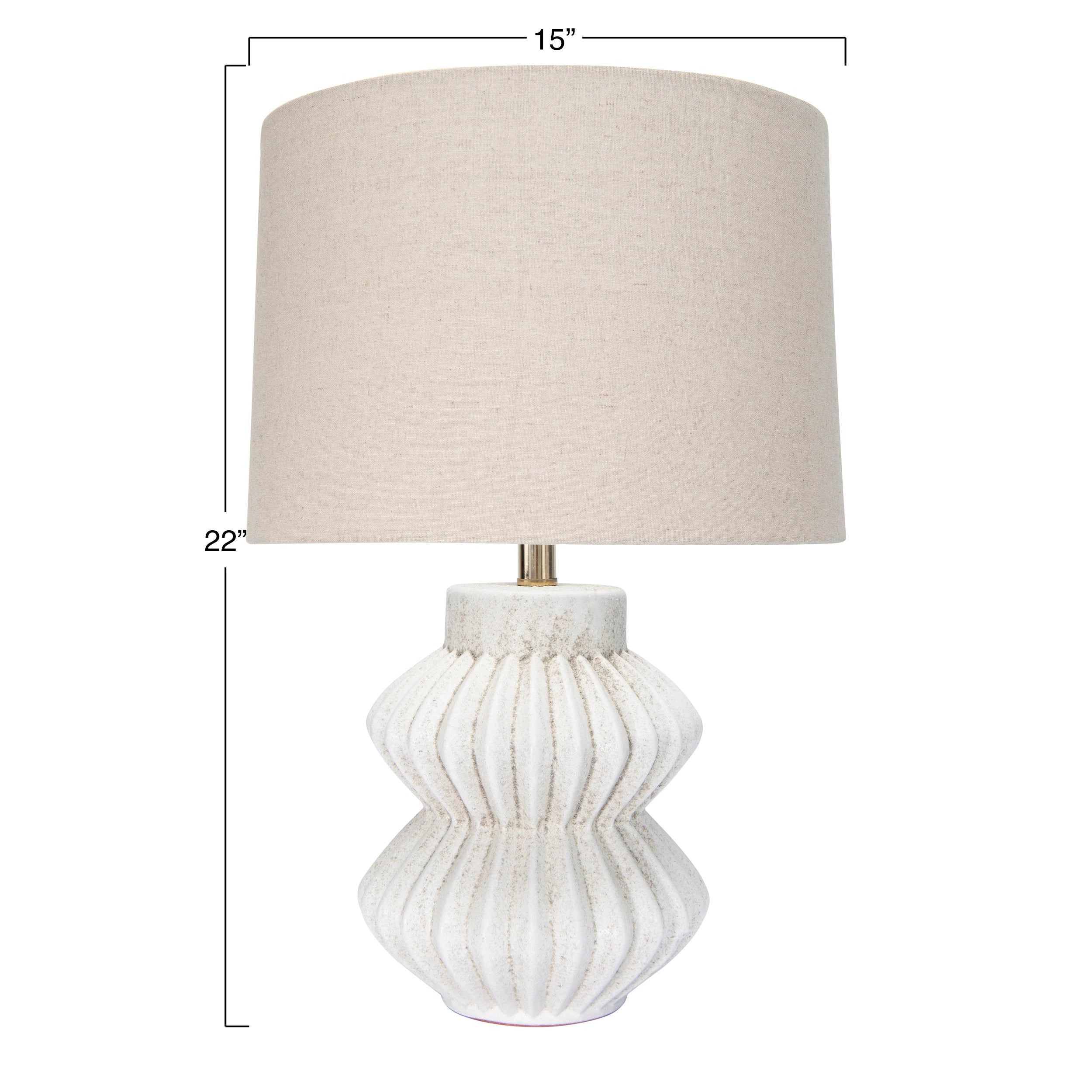 Fluted Table Lamp