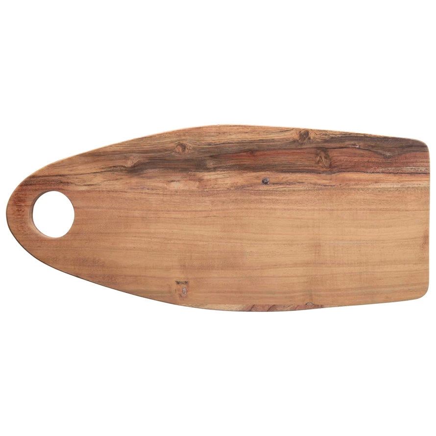 Acacia Wood Cheese/Cutting Board w/ Handle*