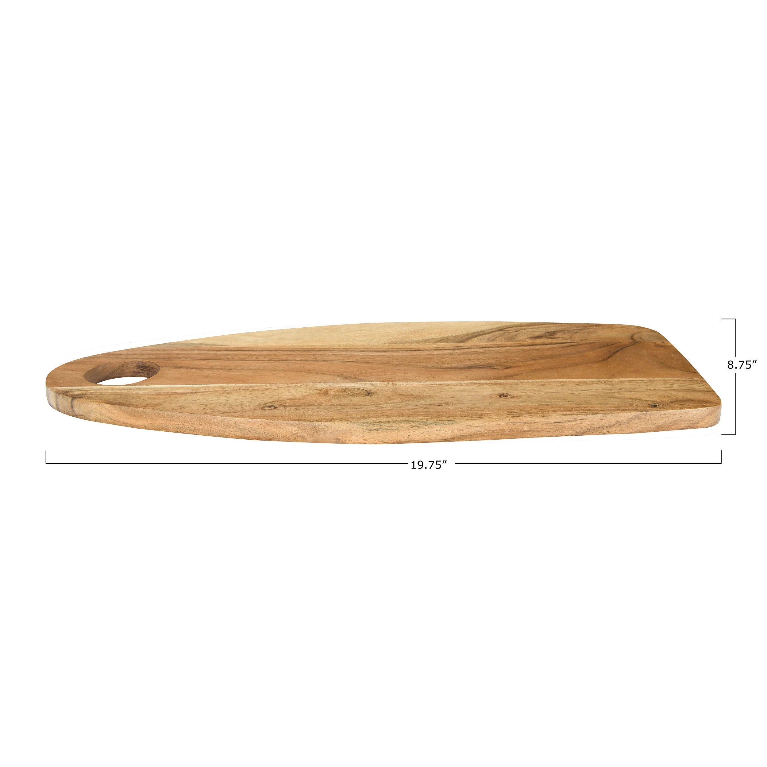 Acacia Wood Cheese/Cutting Board w/ Handle*