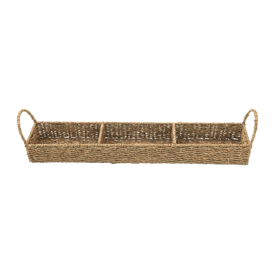 Seagrass 3 Tray w/ Handles*