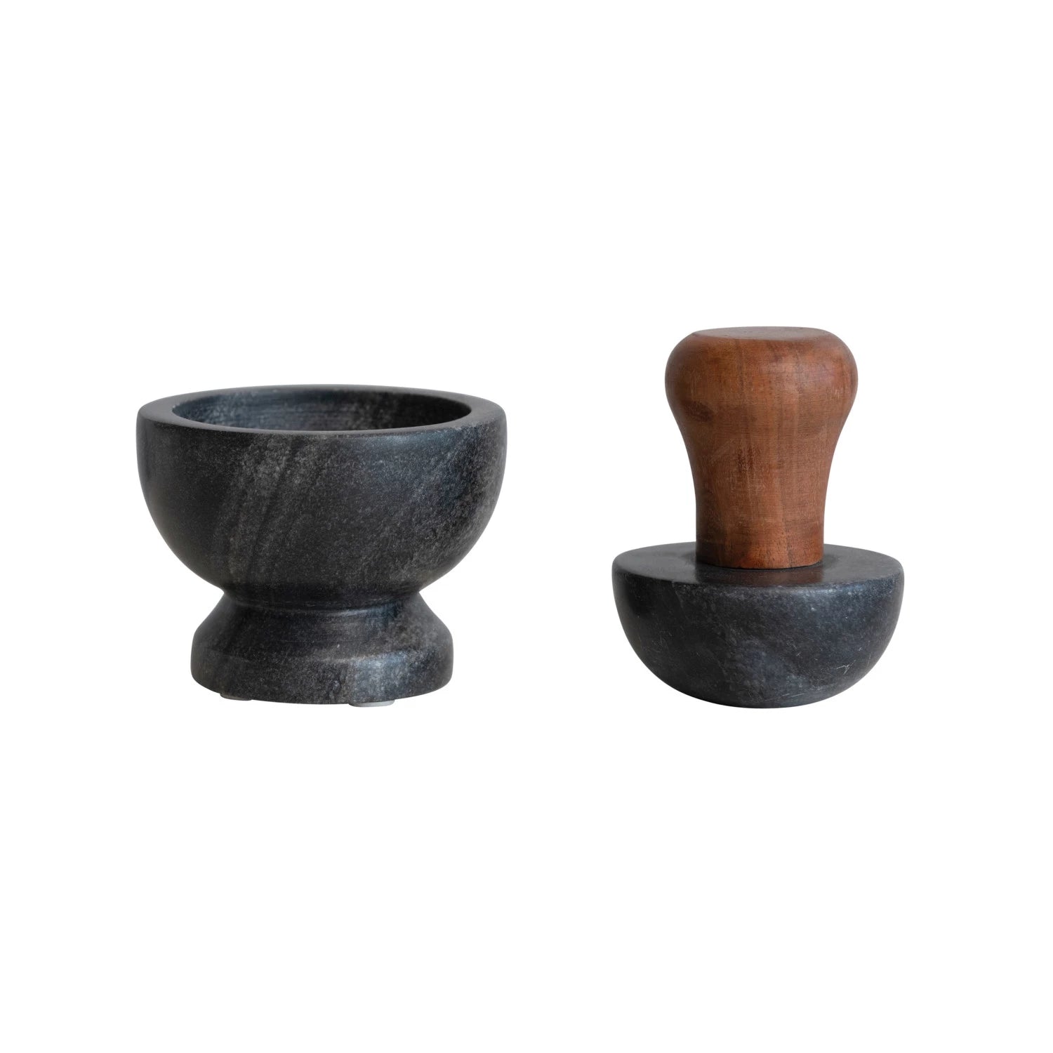 Black Marble Mortar & Pestle