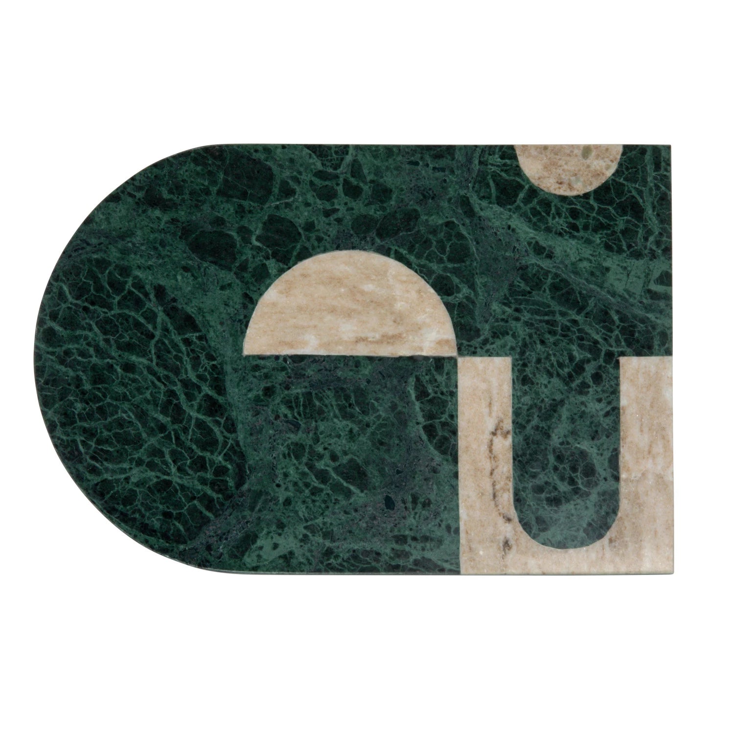 Abstract Buff Color & Green Marble Cheese/Cutting Board