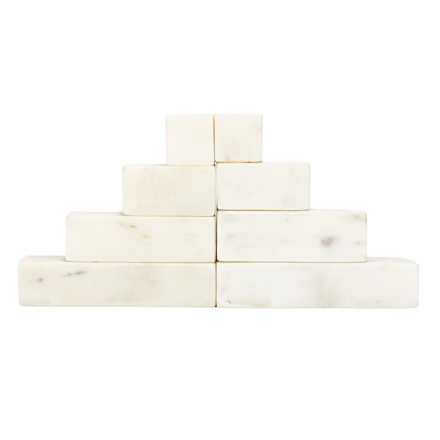 Marble Stairstep Bookends S/2