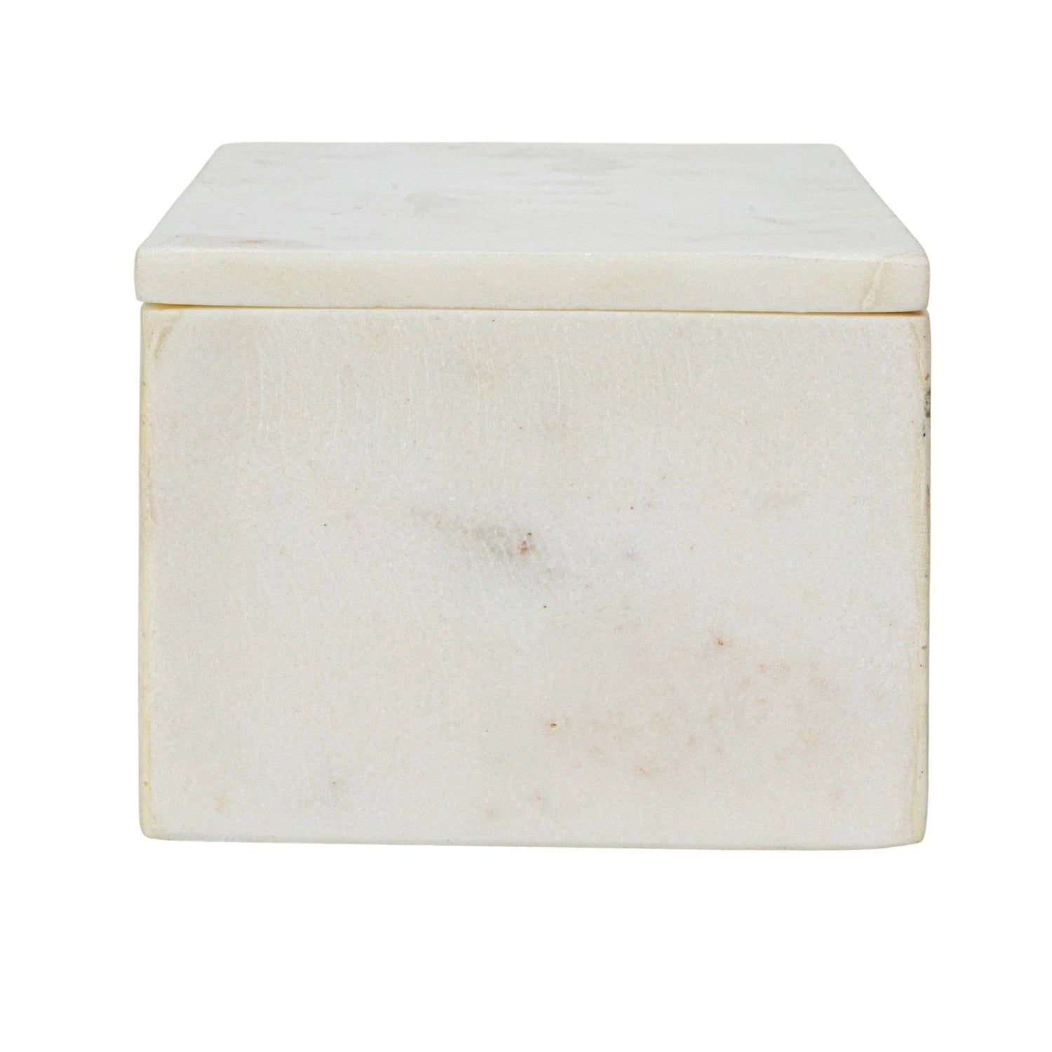 White Marble Box w/ Lid