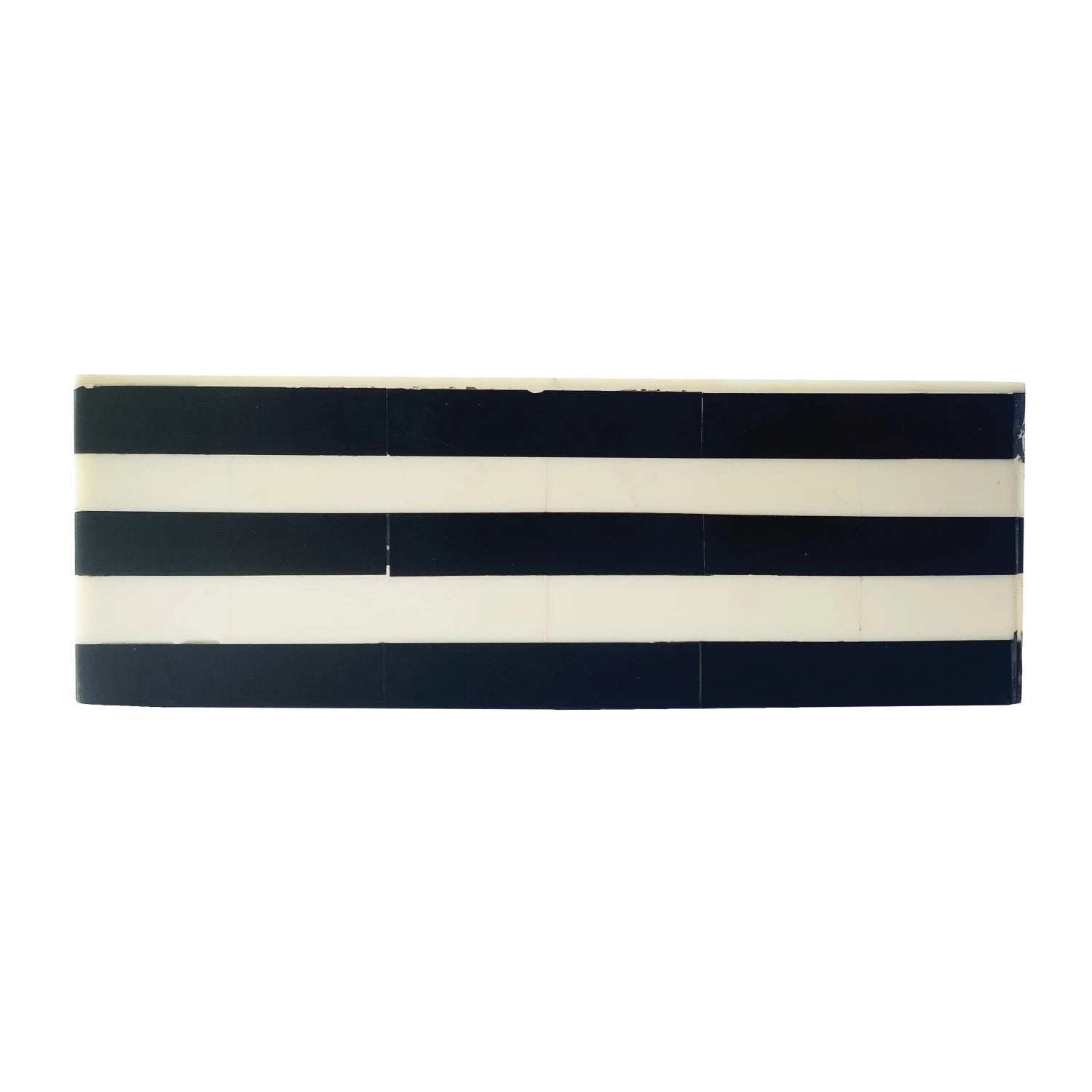 Black & White Triangular Striped Box