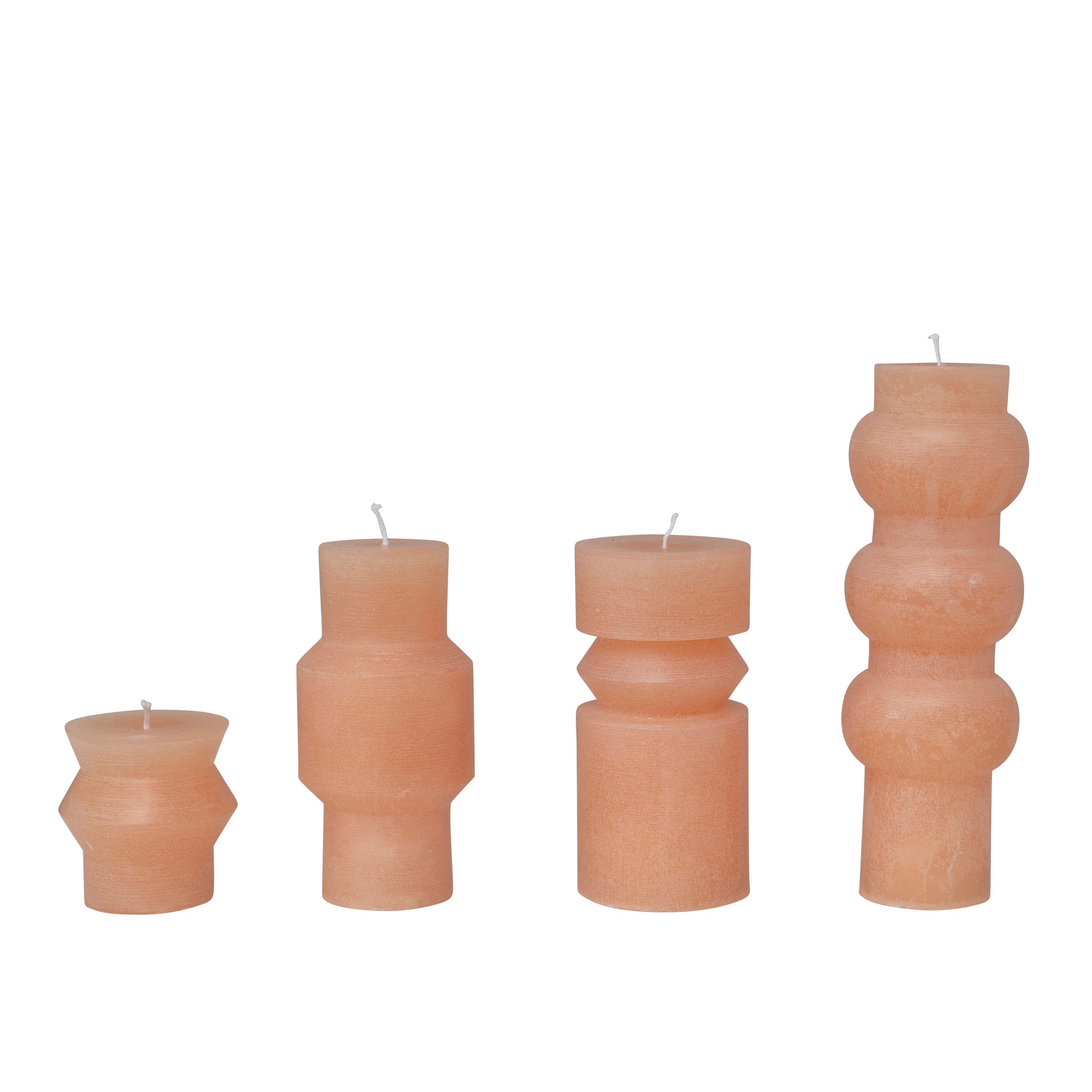 Peach 6"Unscented Totem Pillar Candle