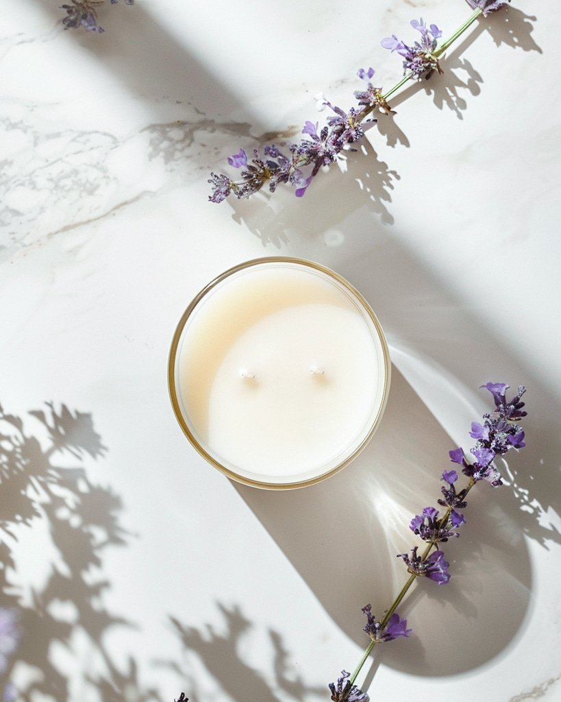 Violet Sandlewood Musk Rumi Candle