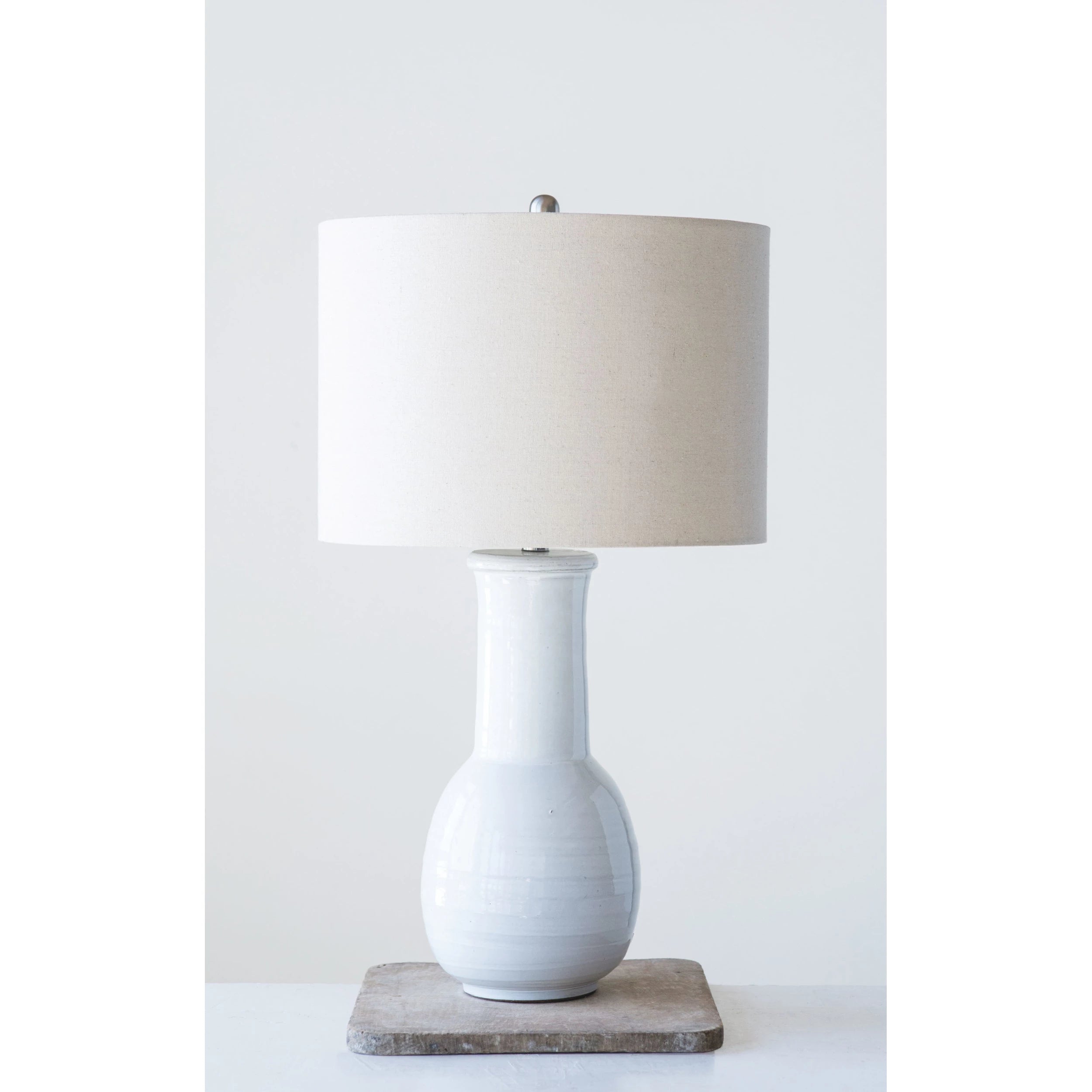 Table Lamp with Natural Linen Shade