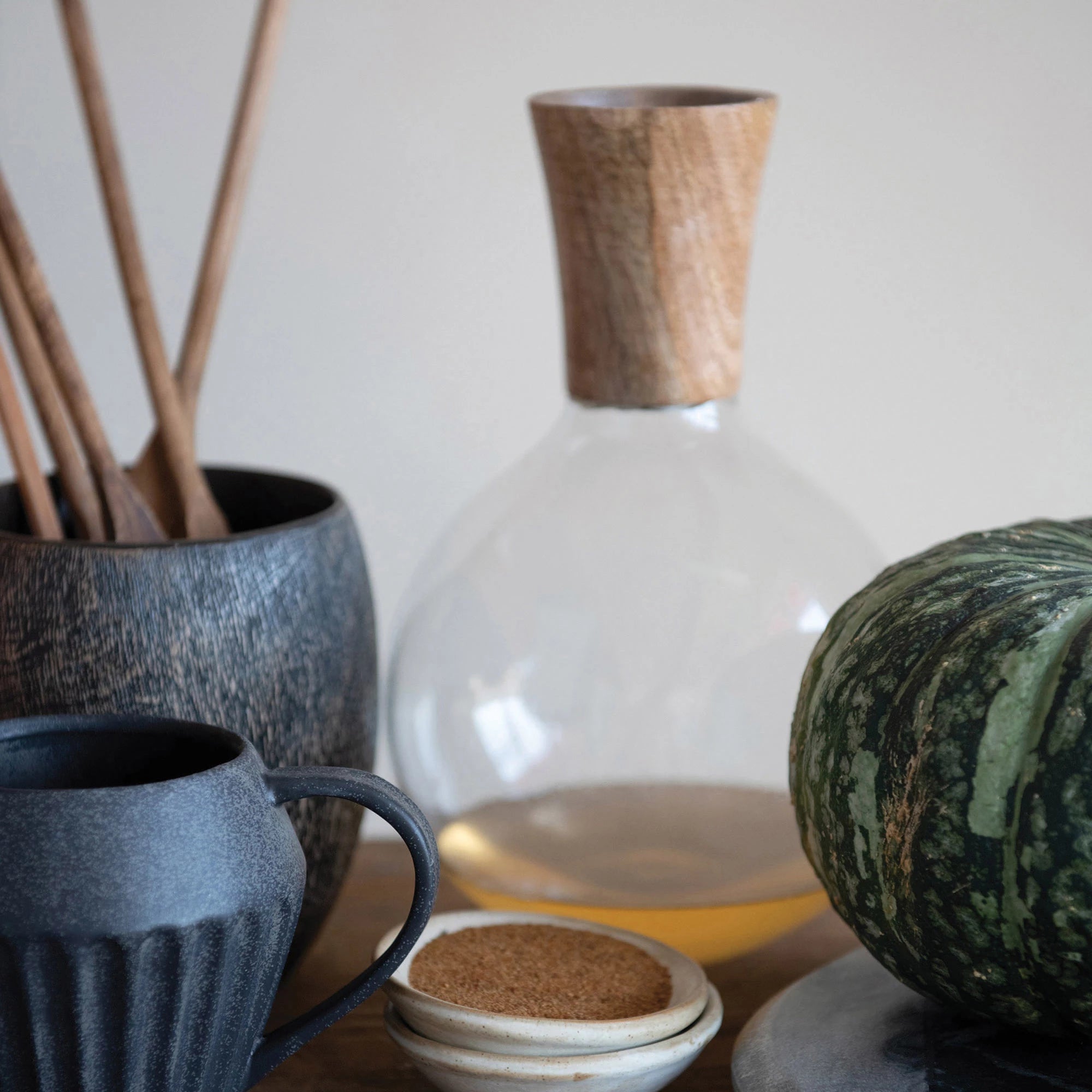 Small Stoneware Bowl w/ Matte Reactive Glaze