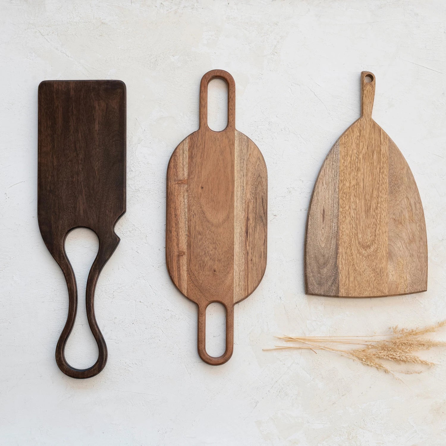 Acacia Wood Cheese/Cutting Board w/ Handles