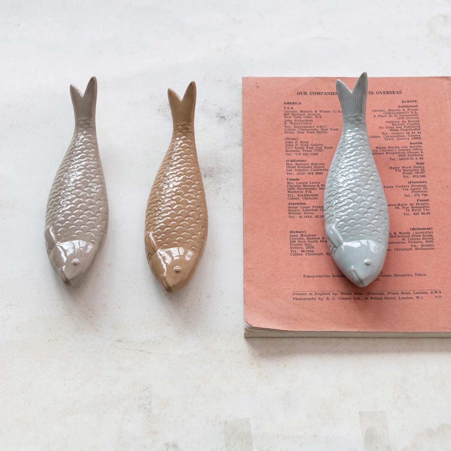 Sculpted Stoneware Fish