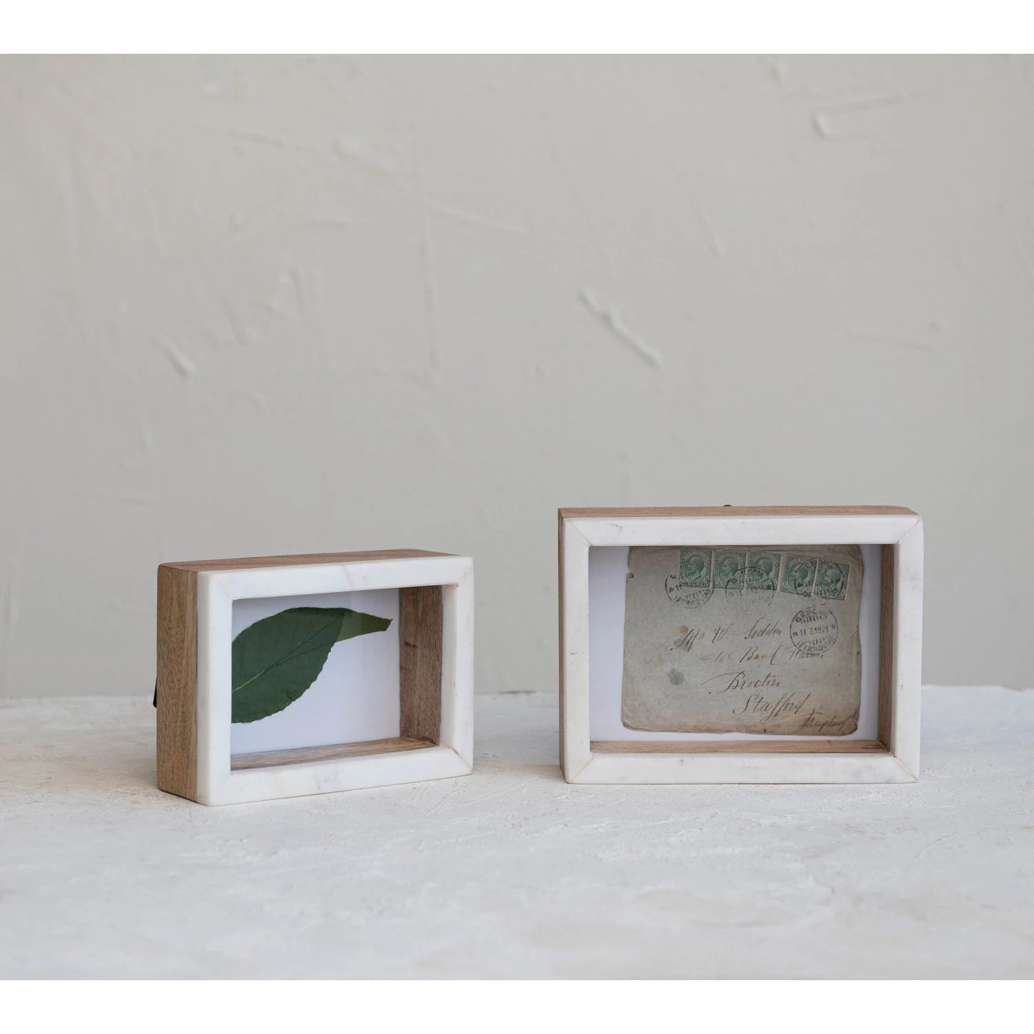 Marble & Wood Shadow Box 5x7" Frame