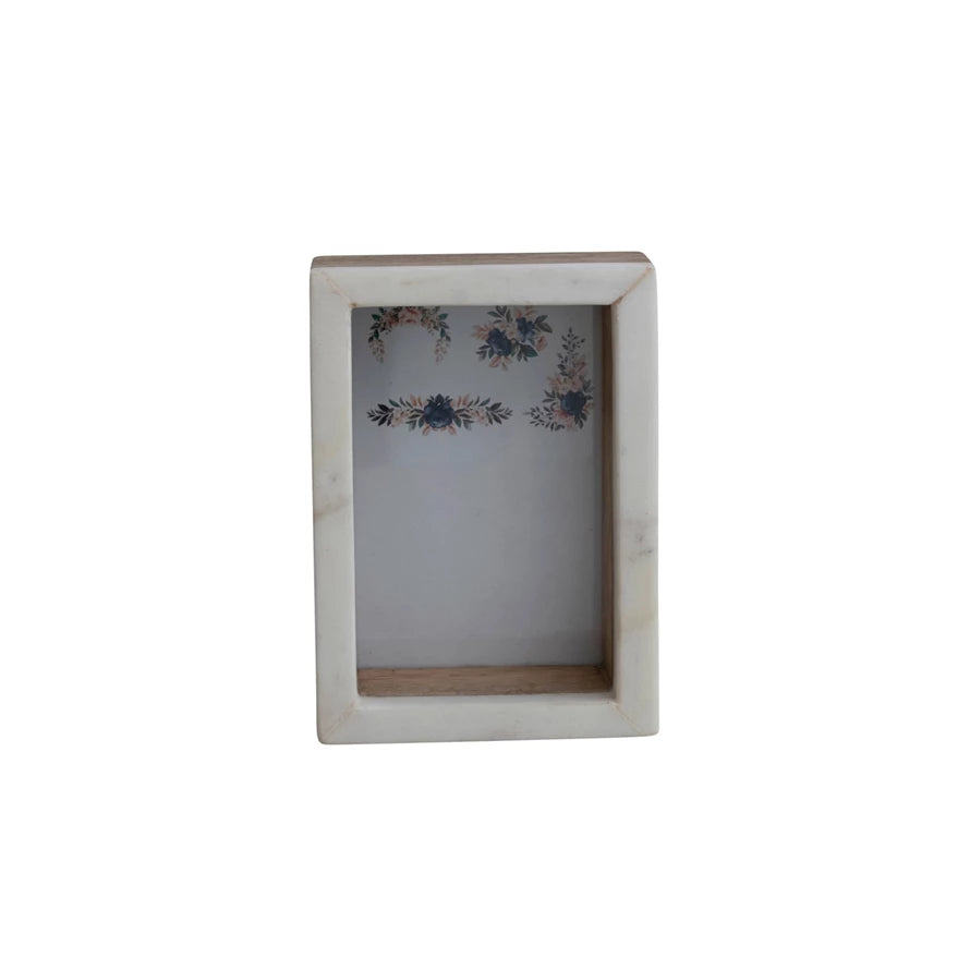 Marble & Wood Shadow Box 4x6" Frame