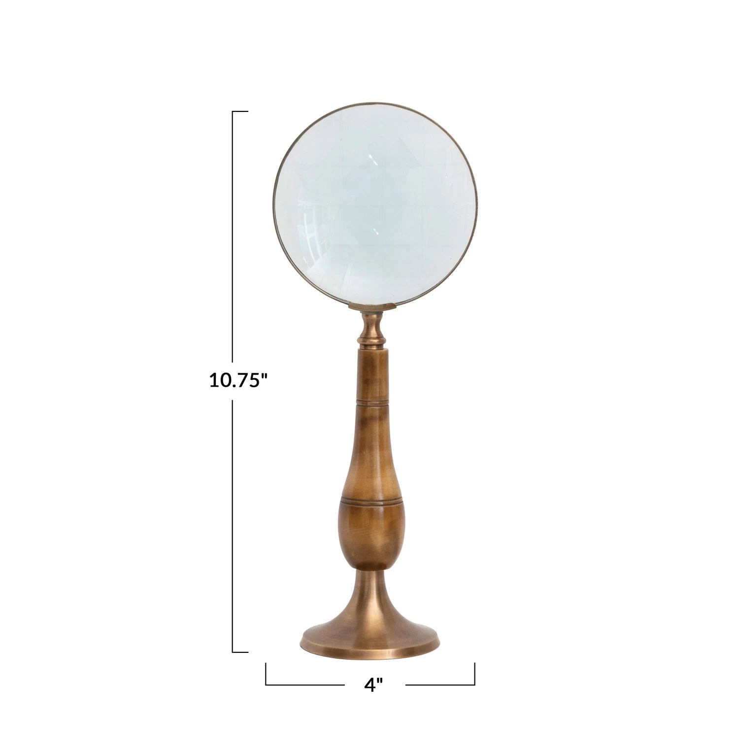 Brass & Bone Magnifying Glass on Stand