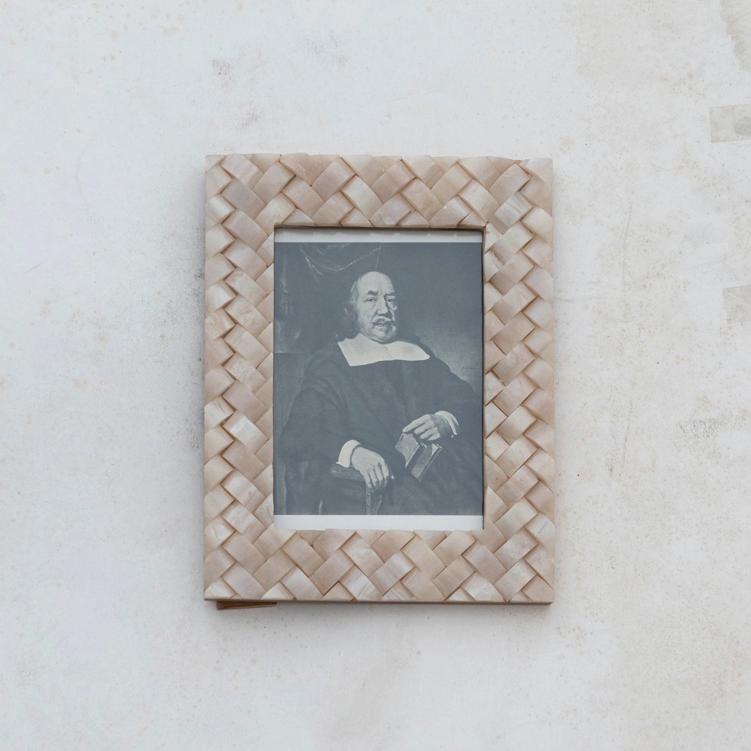 Ivory Woven 5x7" Photo Frame