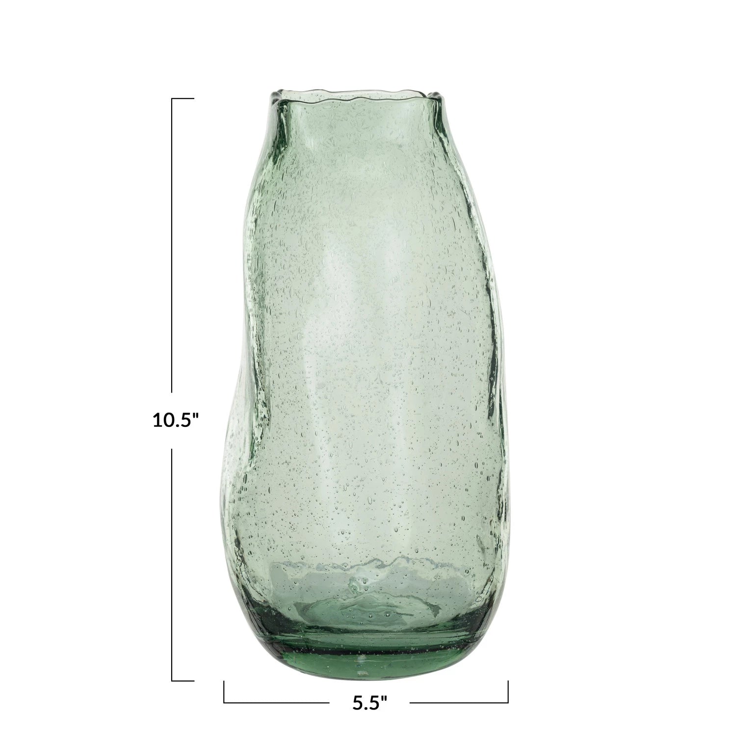 Recycled Glass Organic Shaped Vase