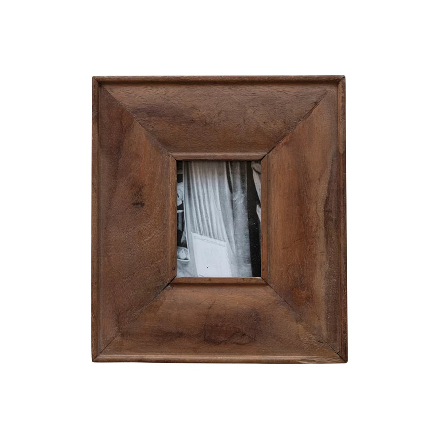 Found Wood Photo Frame