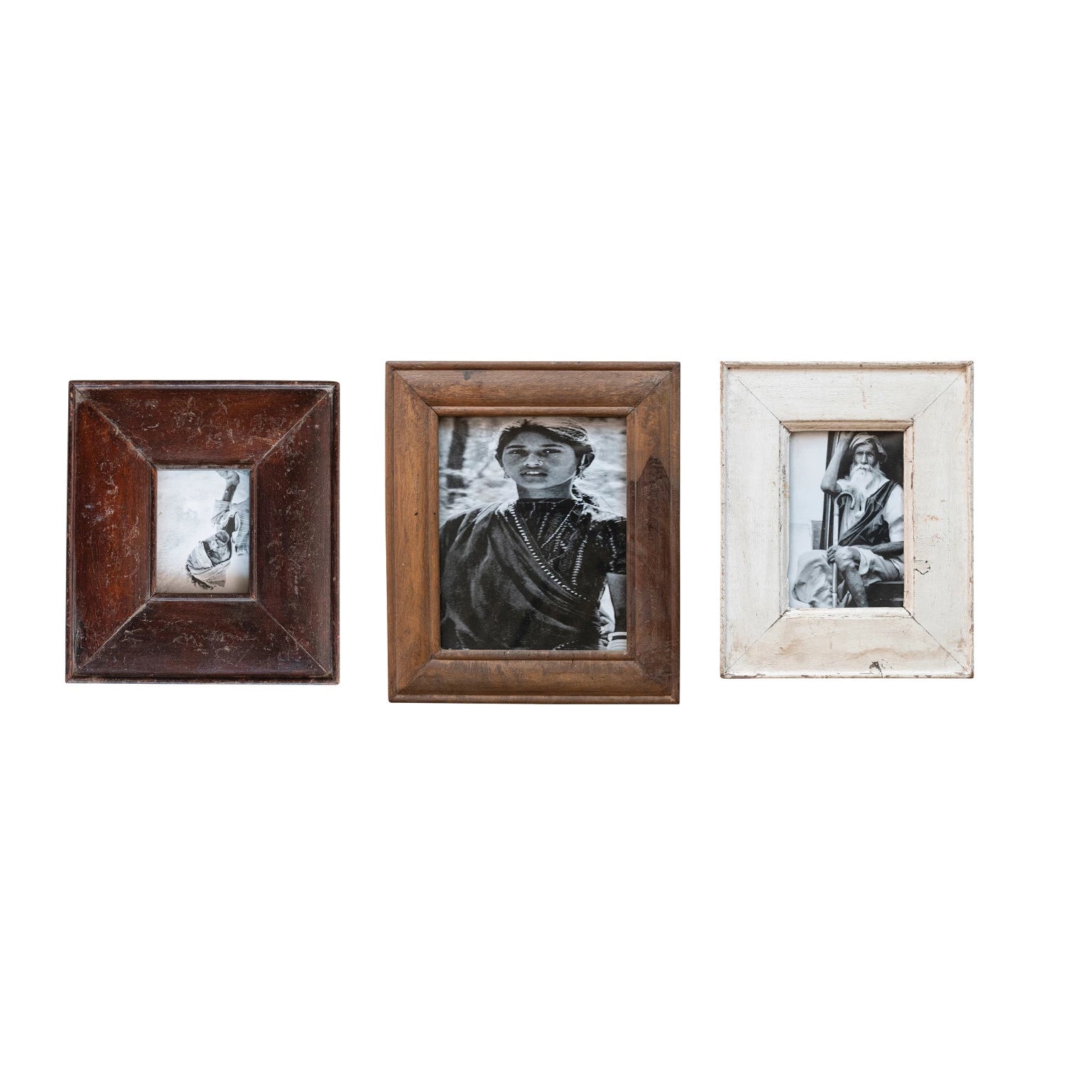 Found Wood Photo Frame