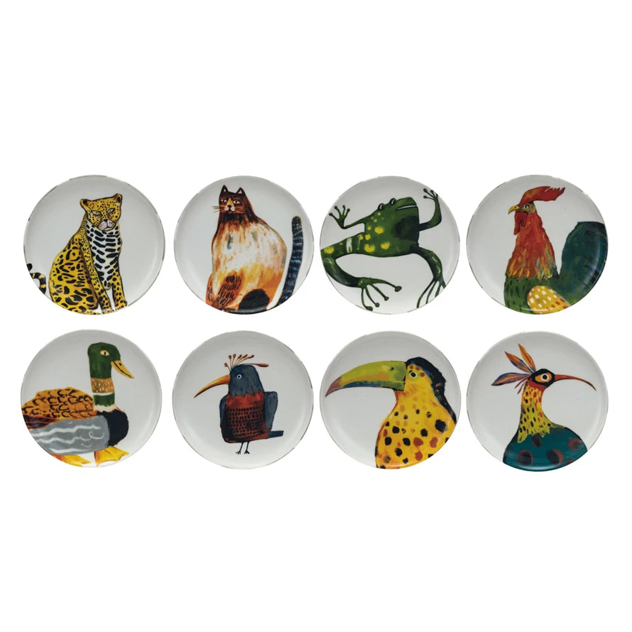 Animal & Bird Stoneware Plates