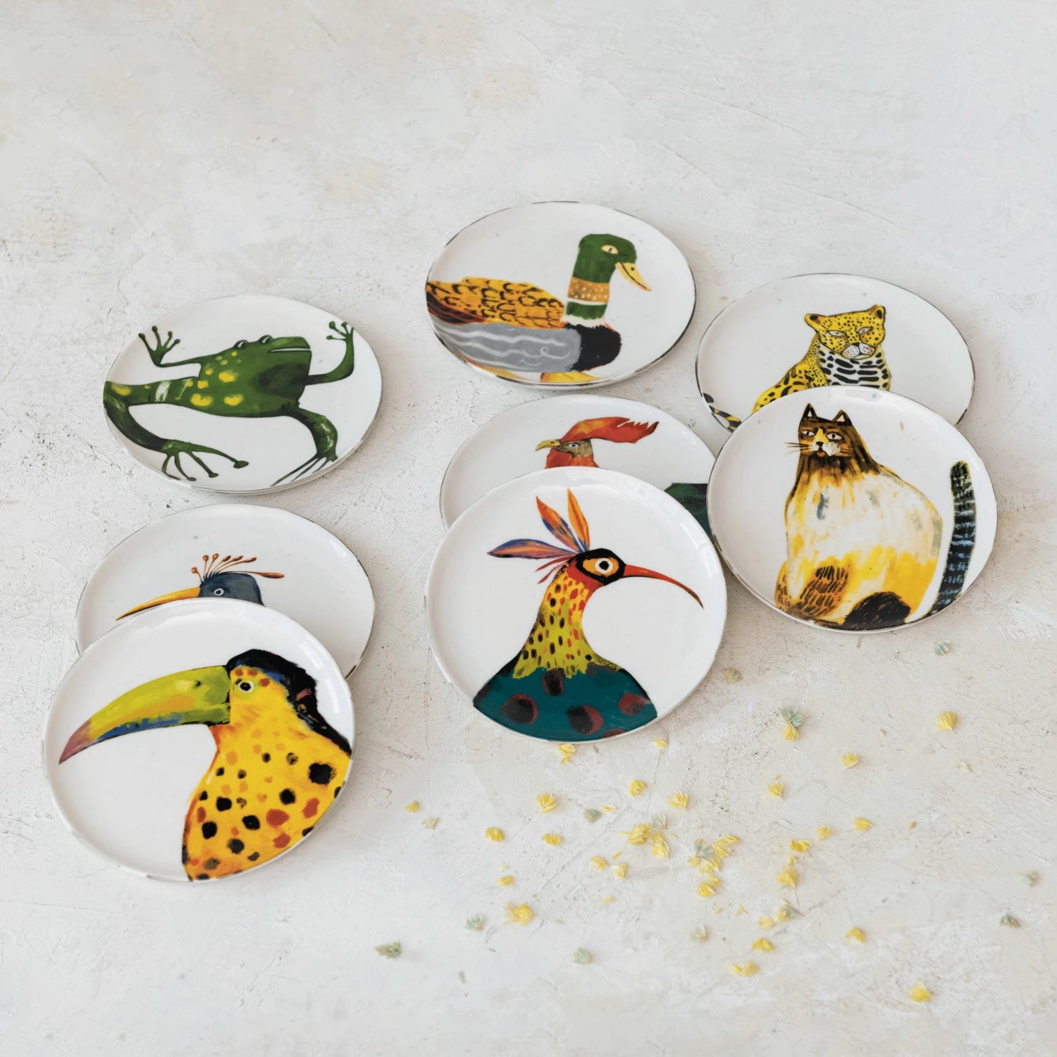 Animal & Bird Stoneware Plates