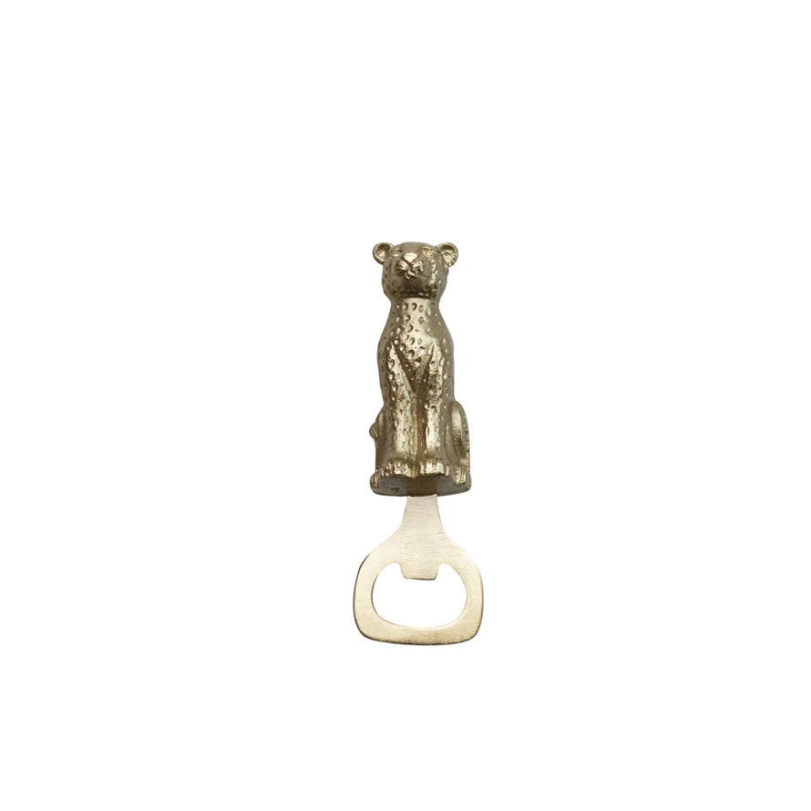 Gold Leopard Bottle Opener