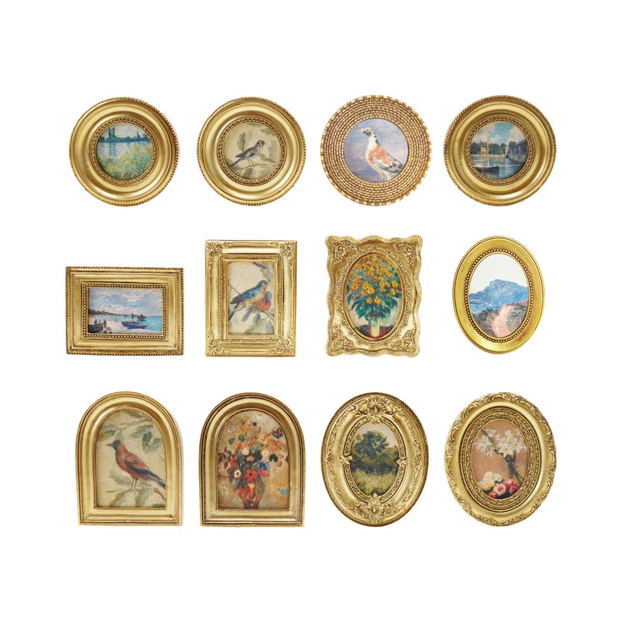 Gold Mini Framed Art Magnet