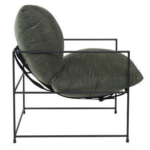 Green Velvet Inska Chair