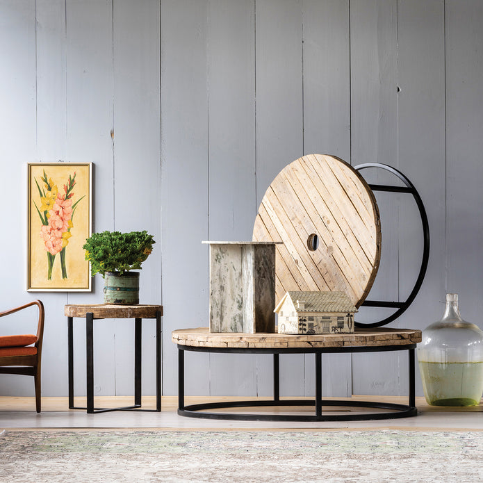 Cable Reel Coffee Table Large