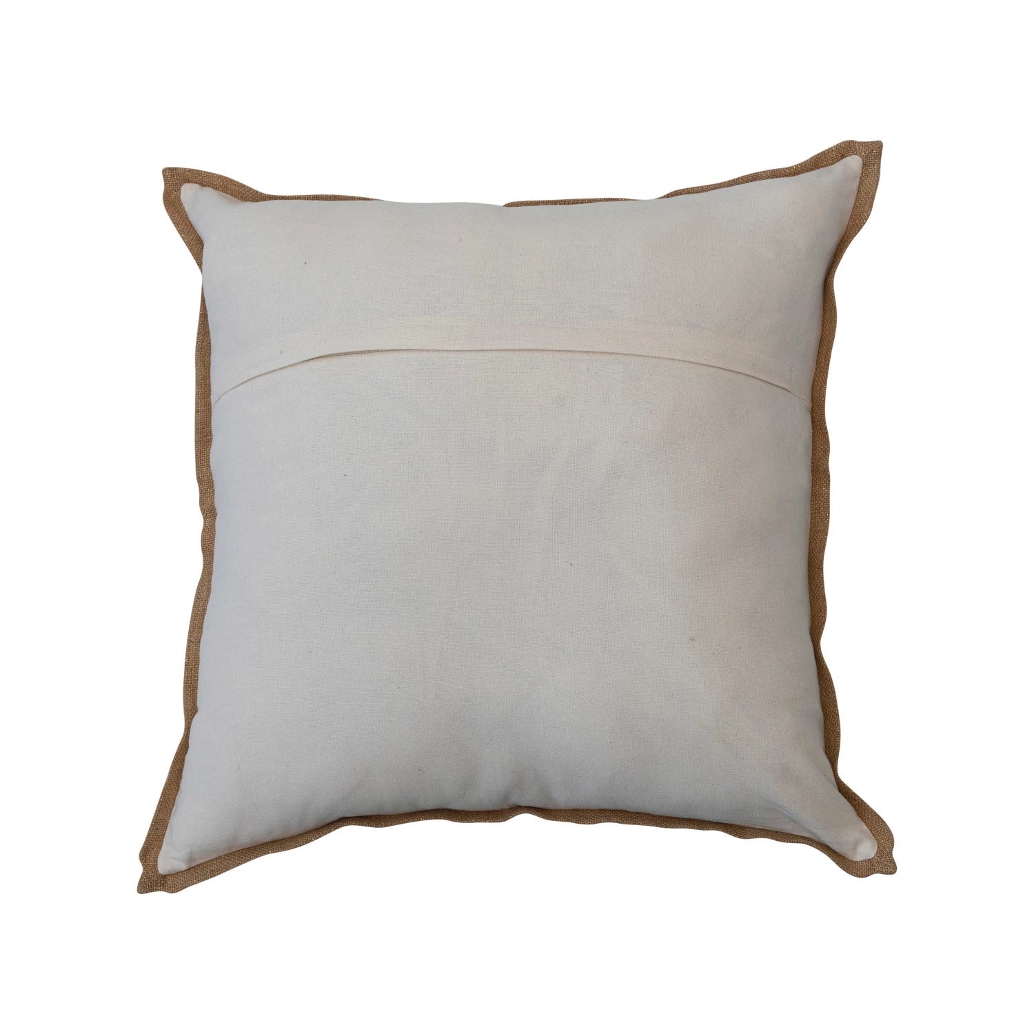 Cream & Natural 24" Square Cotton Bouclé Pillow*