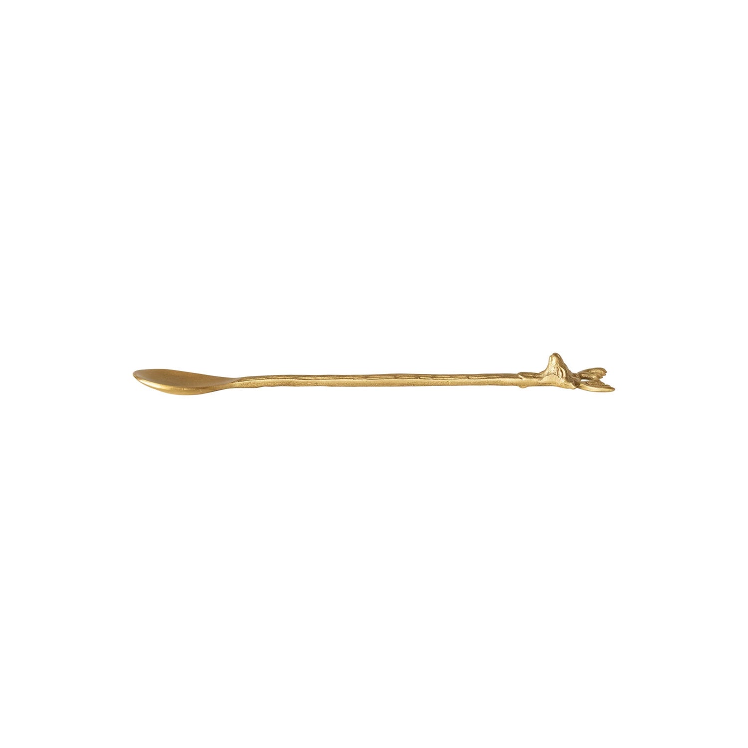 Brass Cocktail Spoon w/ Reindeer Handle