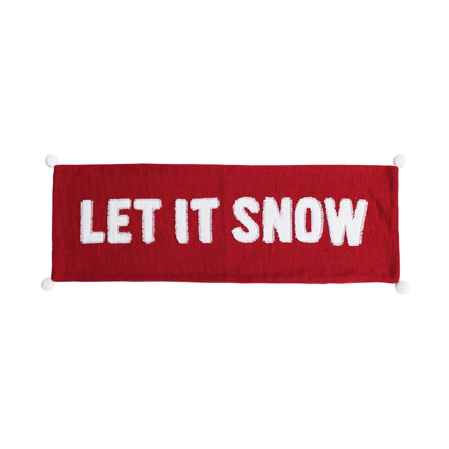 Let It Snow Lumbar Pillow