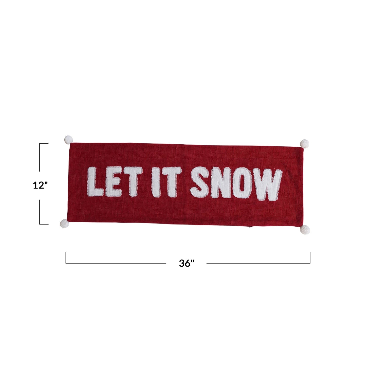 Let It Snow Lumbar Pillow