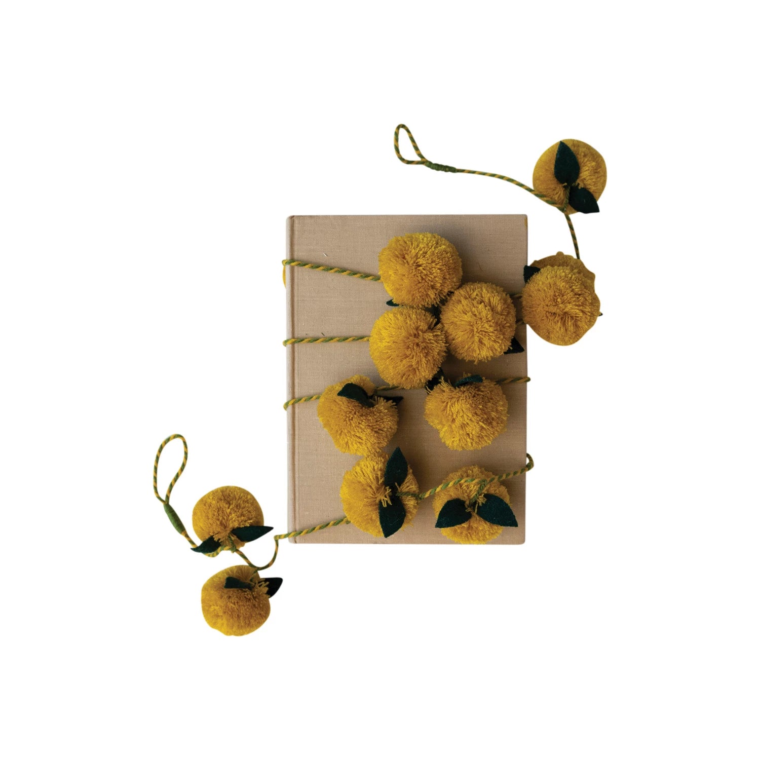 Mustard Pom Pom Garland