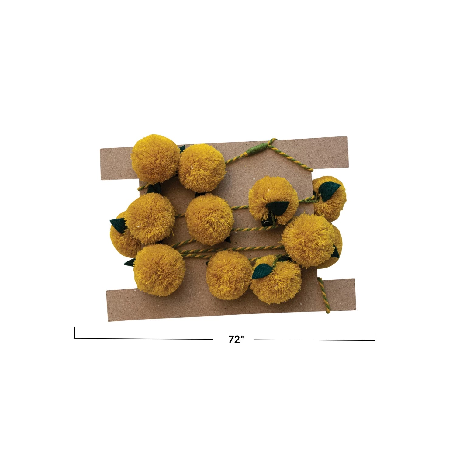 Mustard Pom Pom Garland