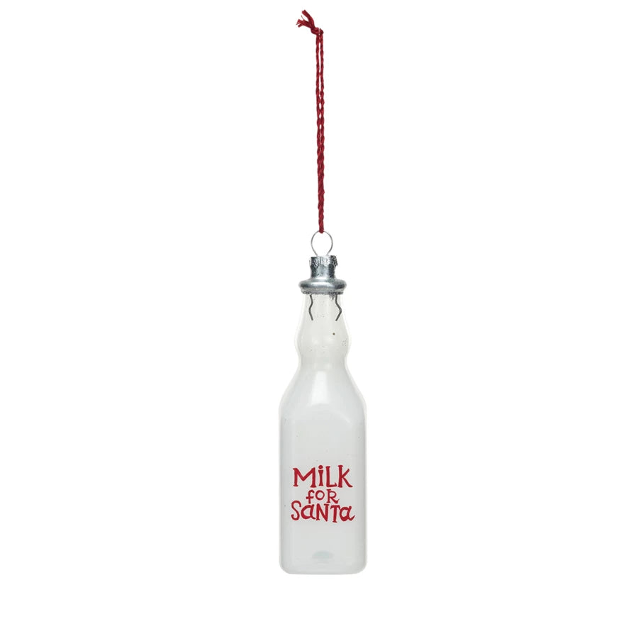 Milk for Santa Ornament