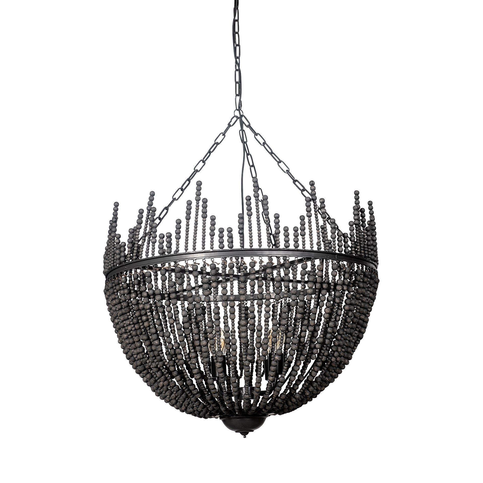 Liam Black Bead Chandelier