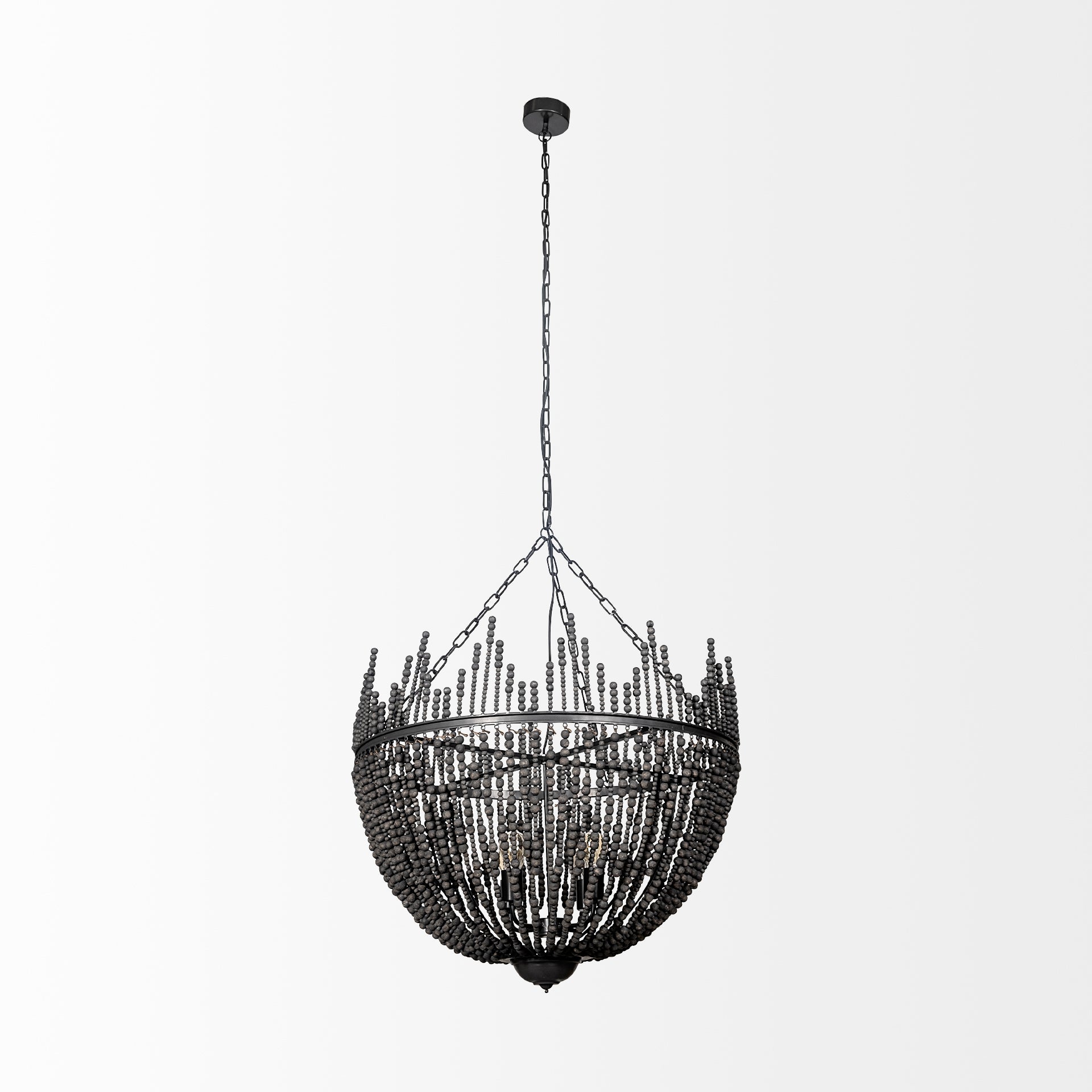 Liam Black Bead Chandelier