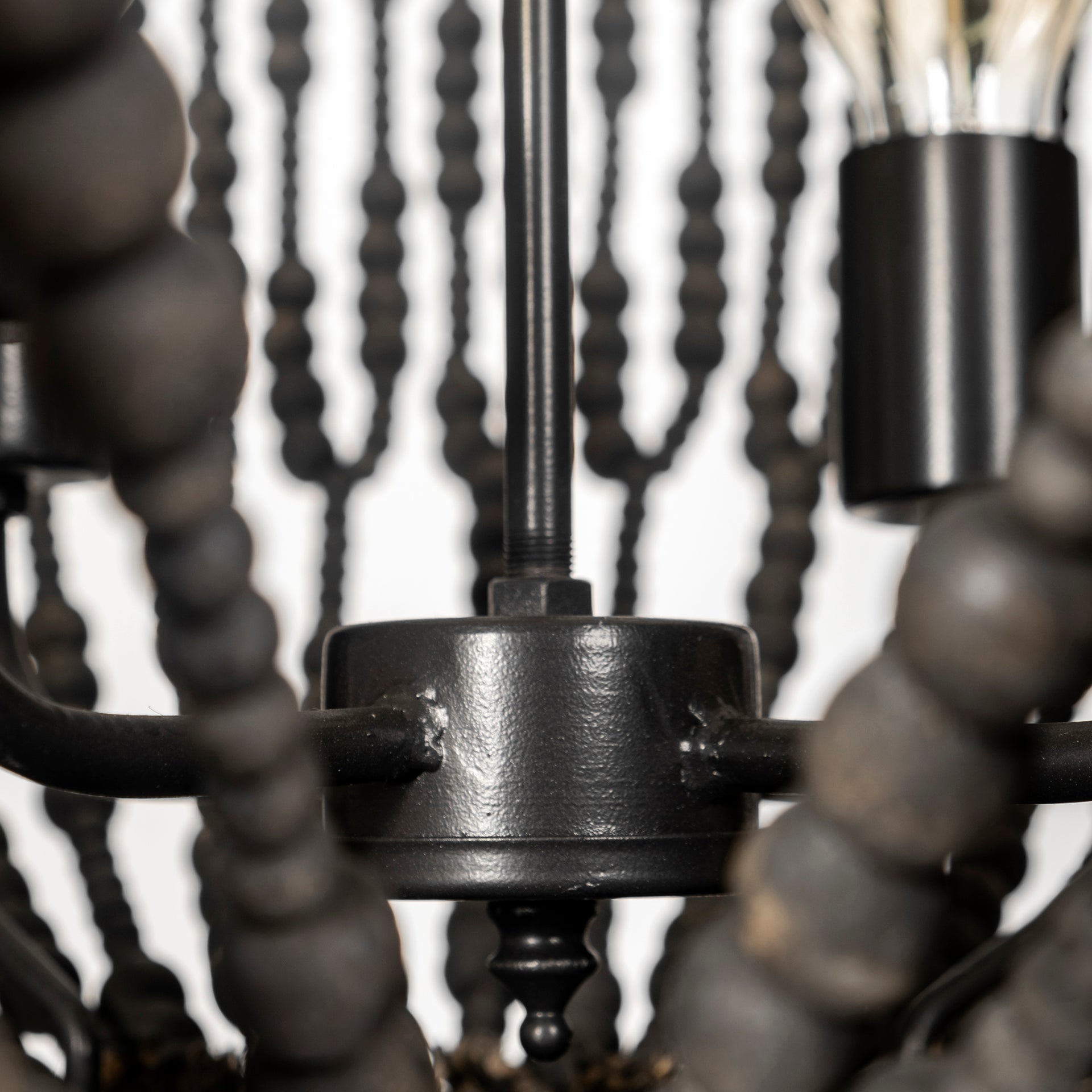 Liam Black Bead Chandelier