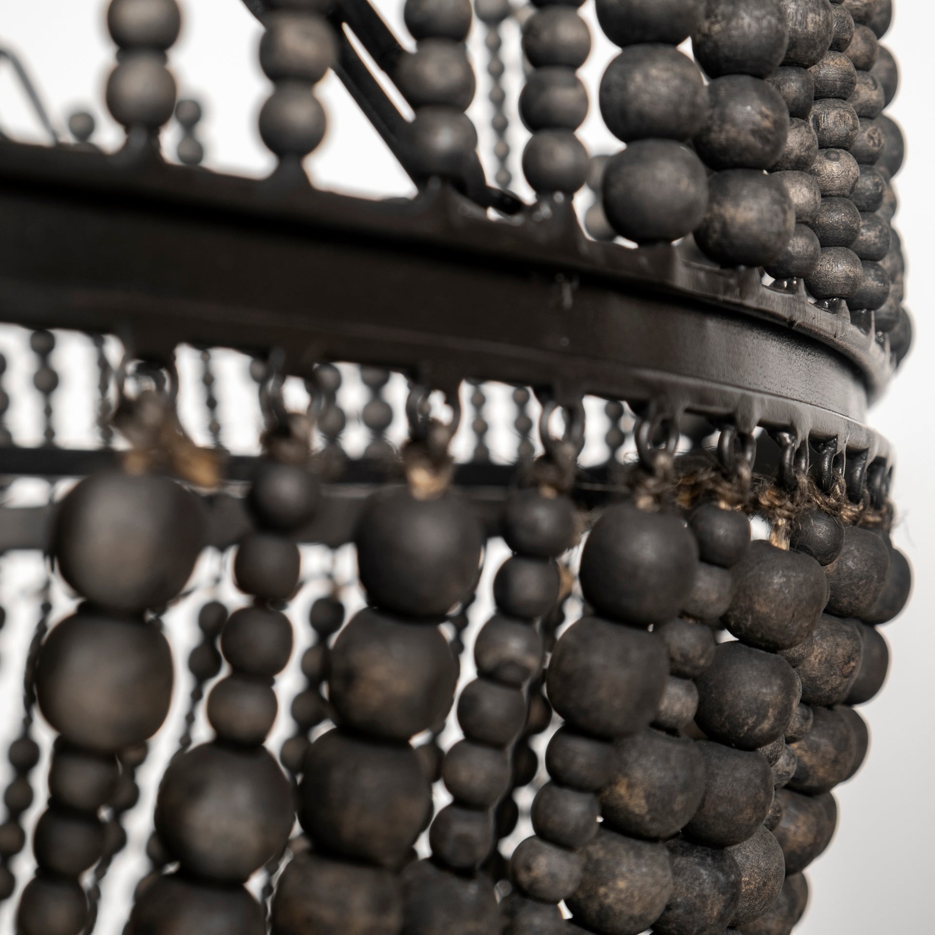 Liam Black Bead Chandelier