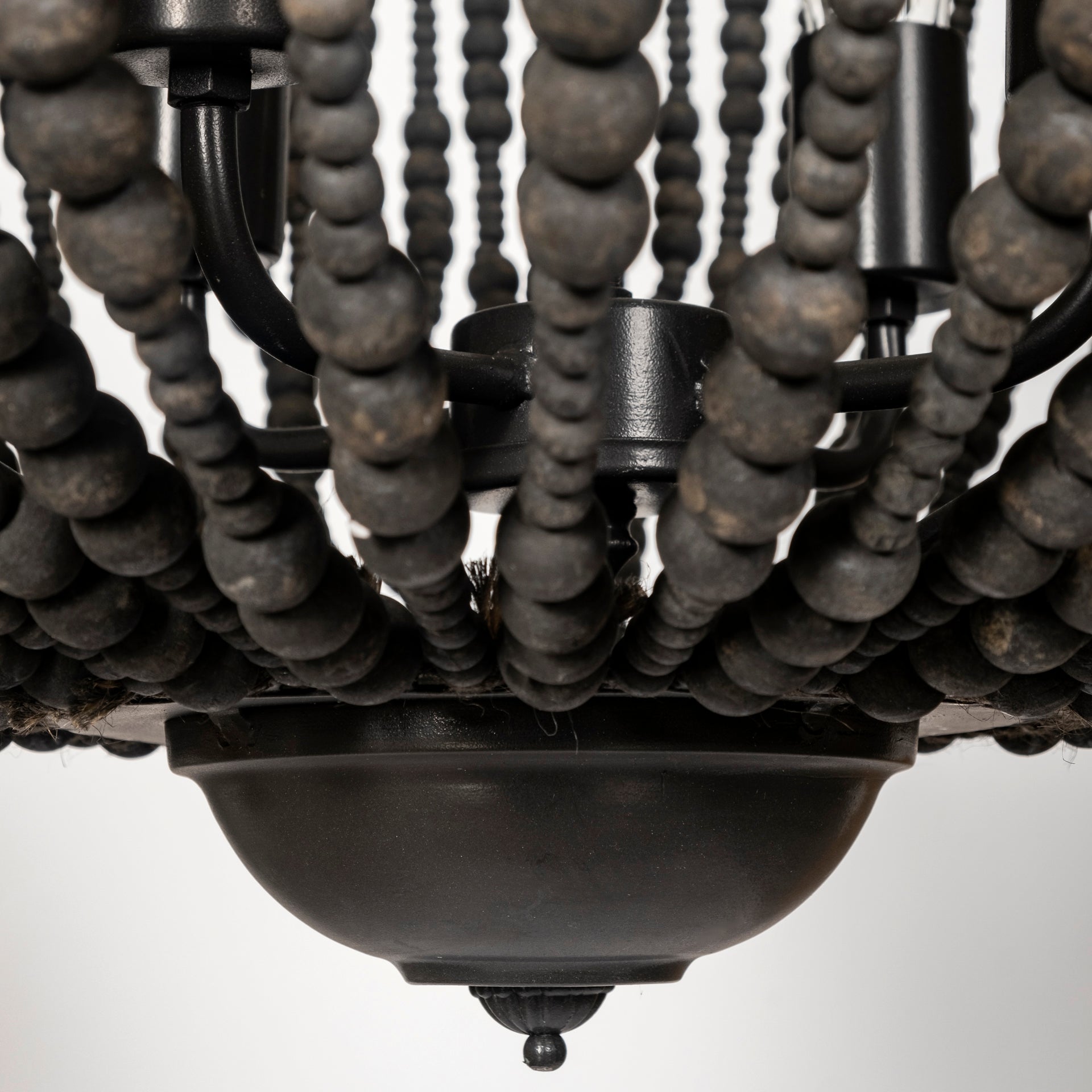 Liam Black Bead Chandelier