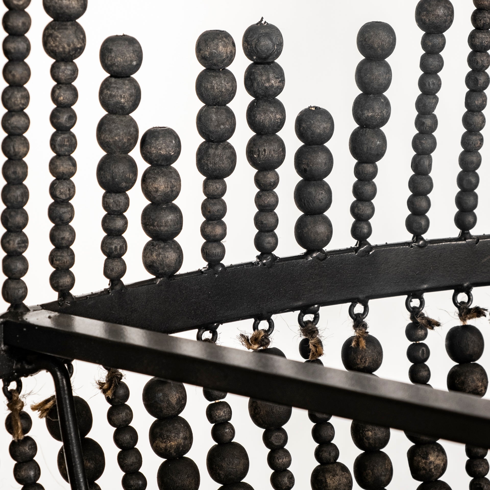 Liam Black Bead Chandelier