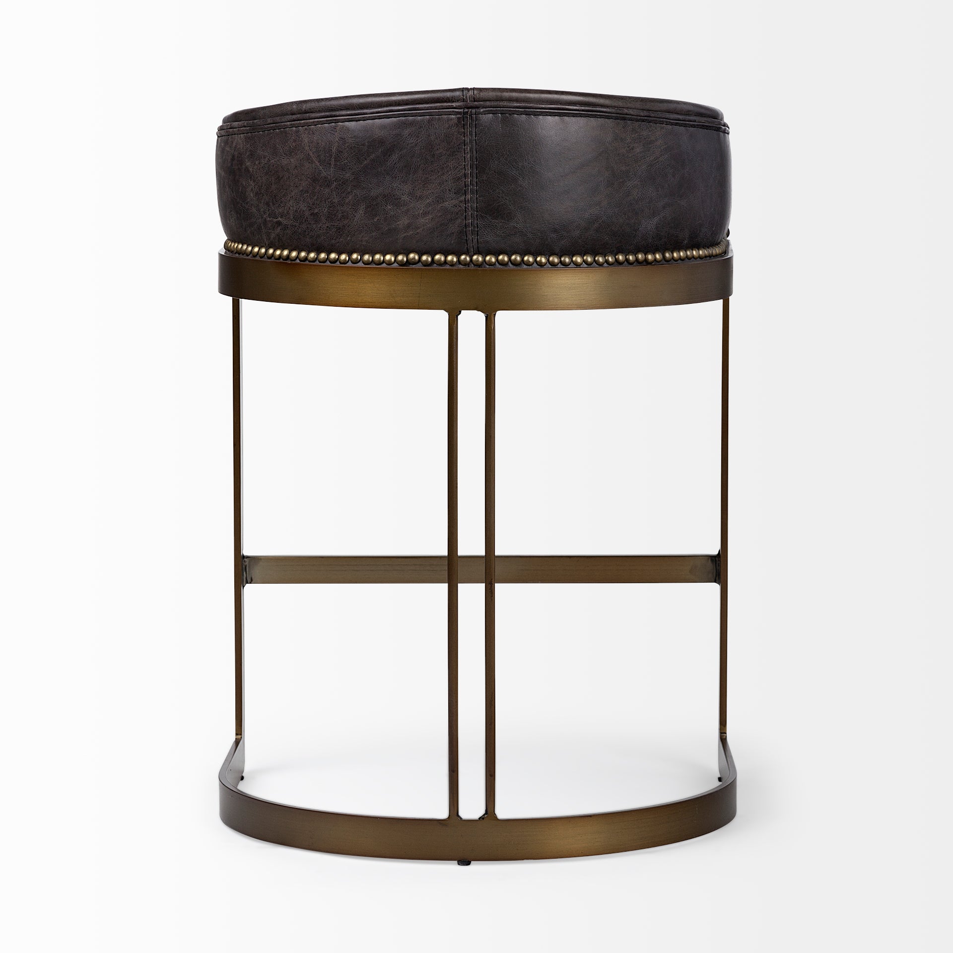 Black and best sale brass counter stool