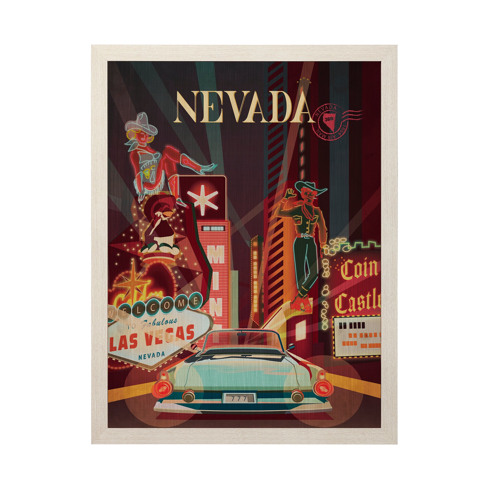 Nevada Go Framed Art