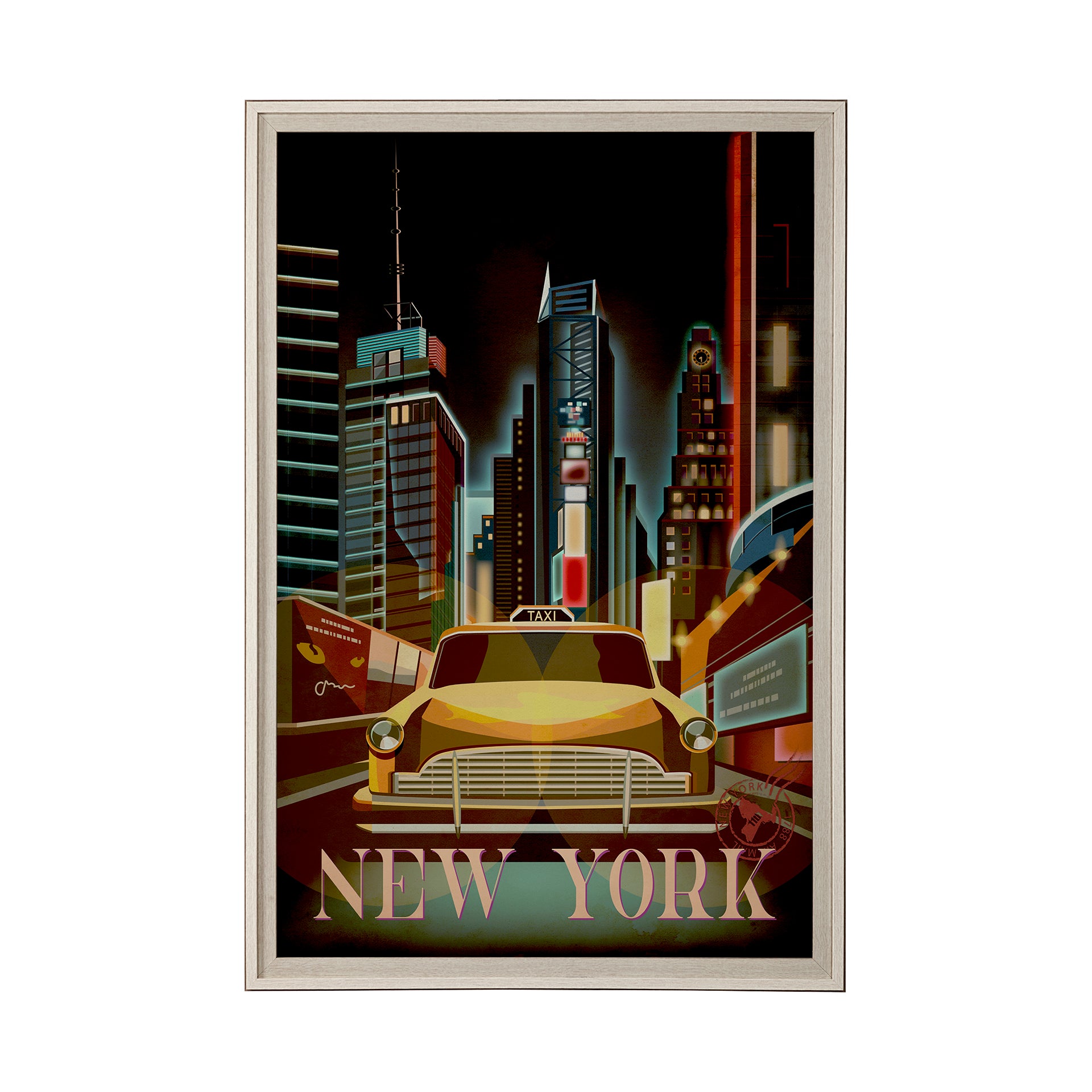 New York Go Framed Art