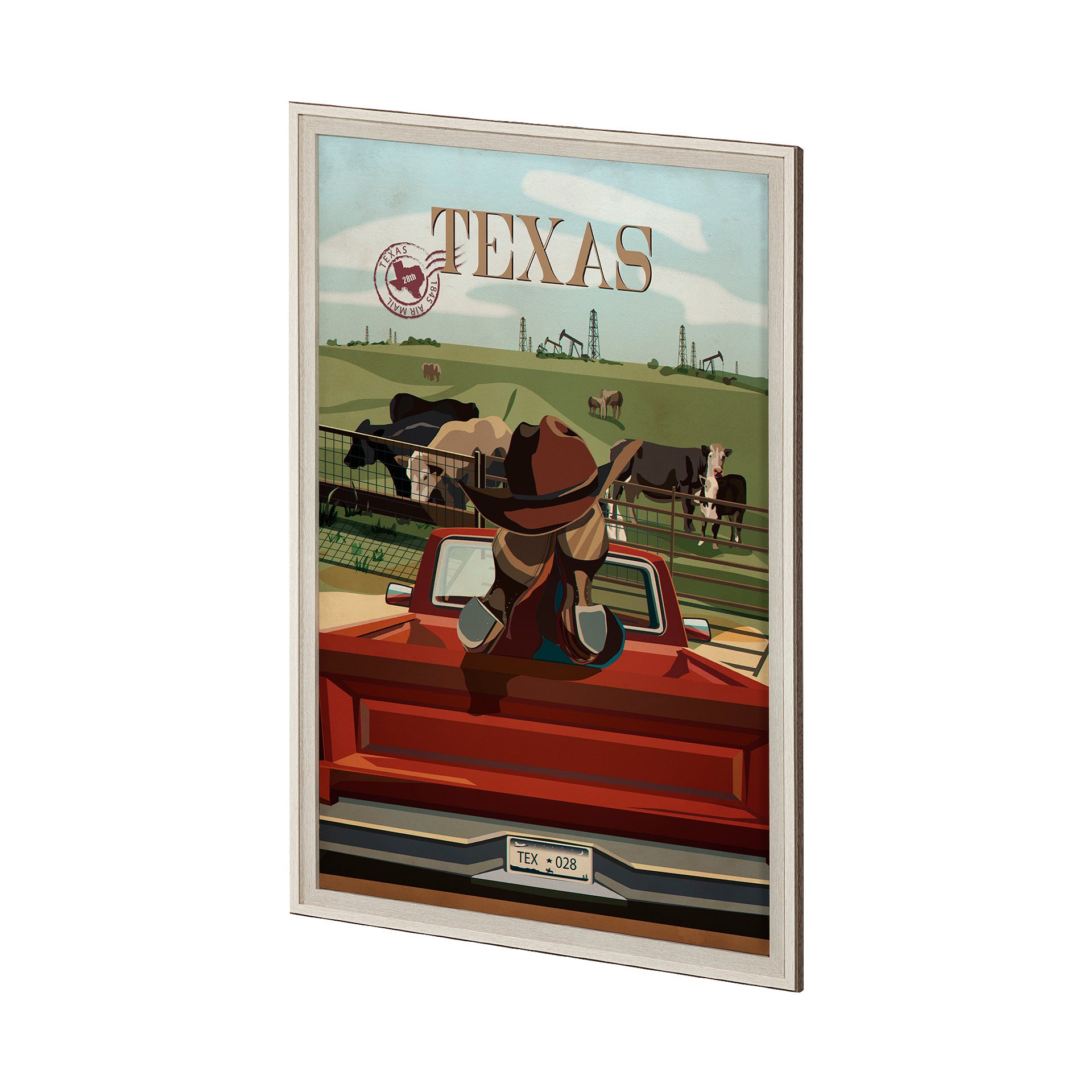 Texas Go Framed Art